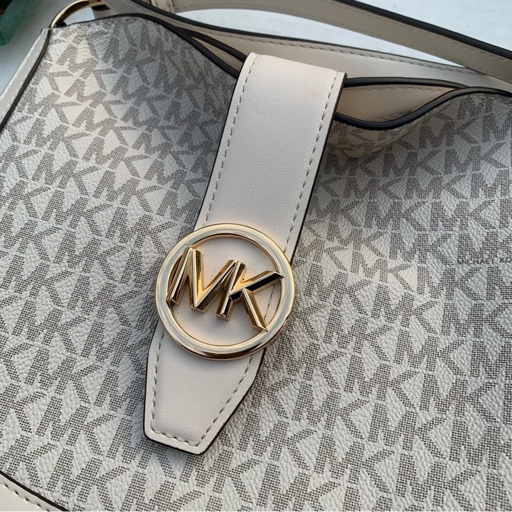 Michael Kors Gabby Small Signature Logo Hobo Crossbody Bag